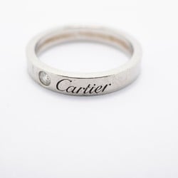 Cartier Ring 1PD Diamond Pt950 Platinum #48 Ladies