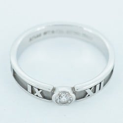 Tiffany ring Atlas 1PD diamond K18WG white gold size 12.5 ladies