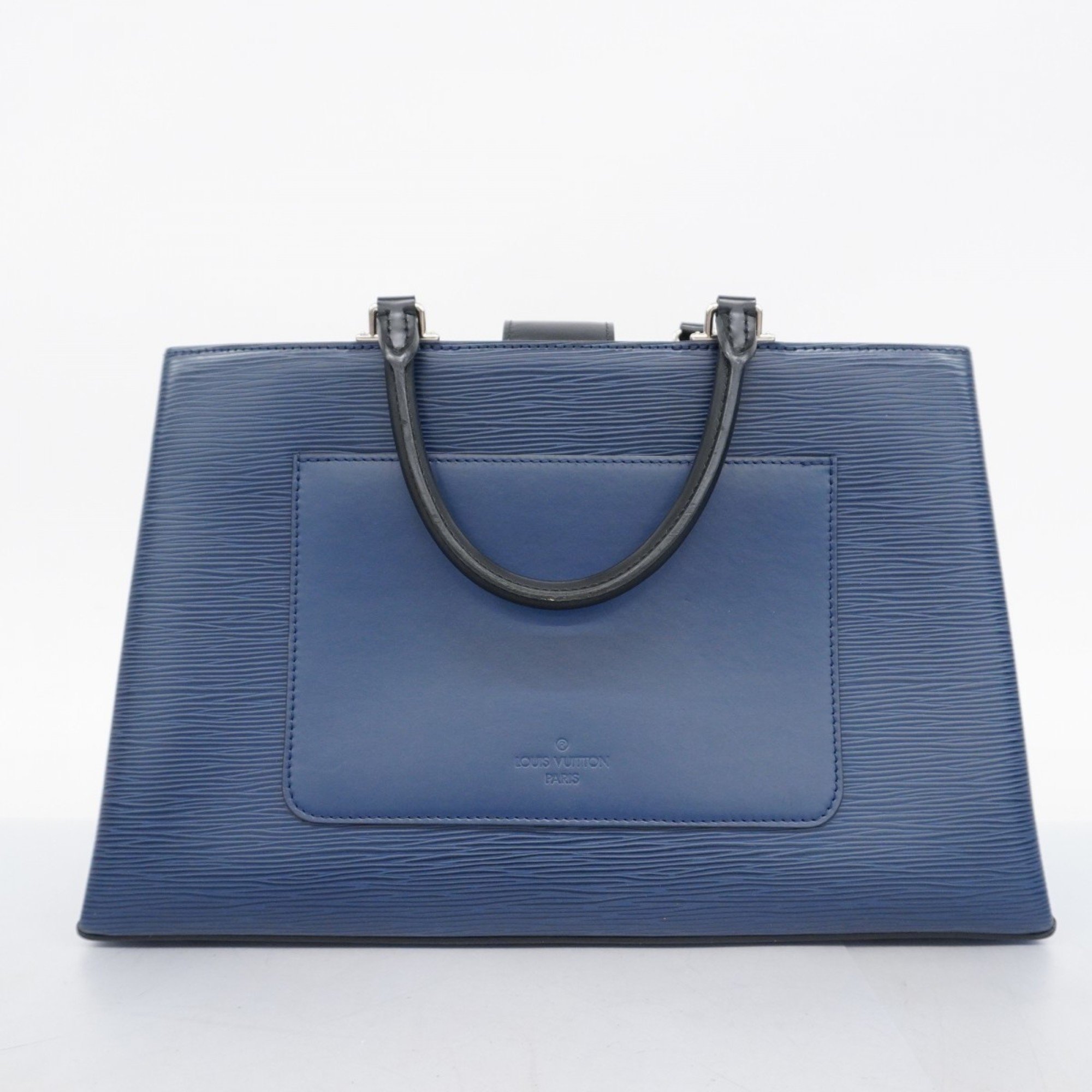 Louis Vuitton Handbag Epi Kleber MM M51328 Indigo Blue Ladies