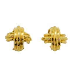 Tiffany Signature Earrings K18YG Yellow Gold Ladies