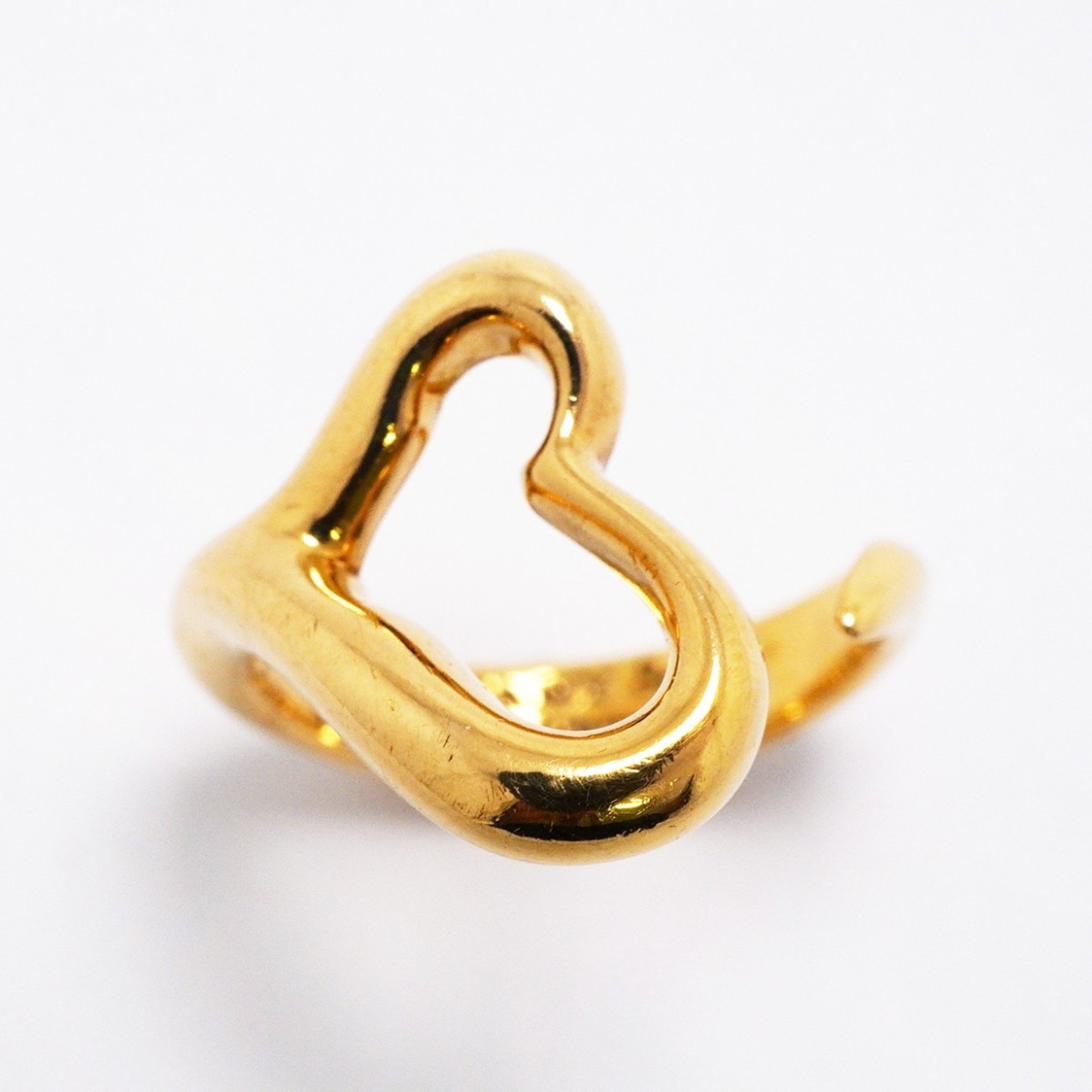 Tiffany ring heart K18YG yellow gold size 11.5 ladies