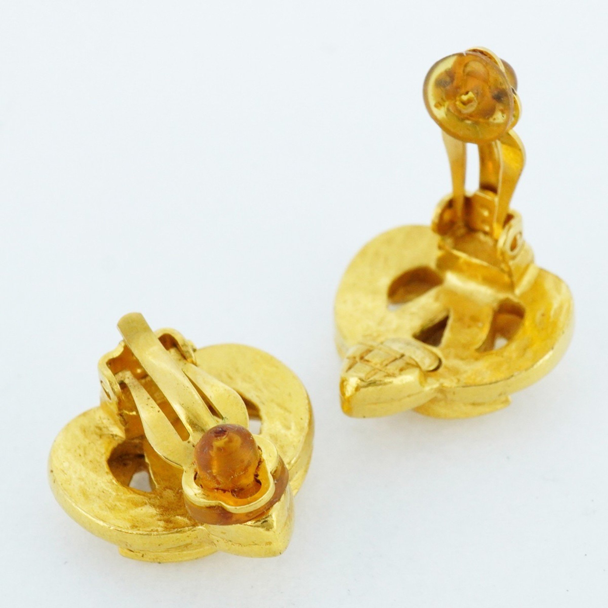 Chanel Earrings Coco Mark GP Plated Gold Ladies