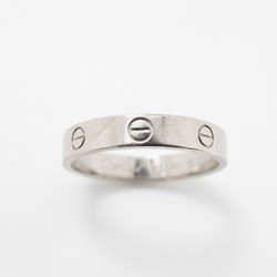 Cartier Ring Love K18WG White Gold #61 Men's