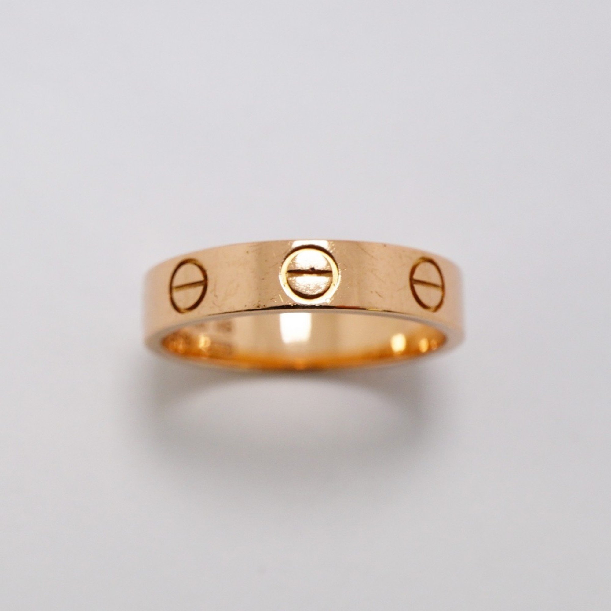 Cartier Ring Love K18PG Pink Gold #48 Ladies