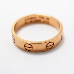 Cartier Ring Love K18PG Pink Gold #48 Ladies