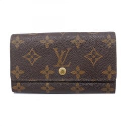 Louis Vuitton Wallet Monogram Porto Monaco Zip M61735 Brown Men's Women's