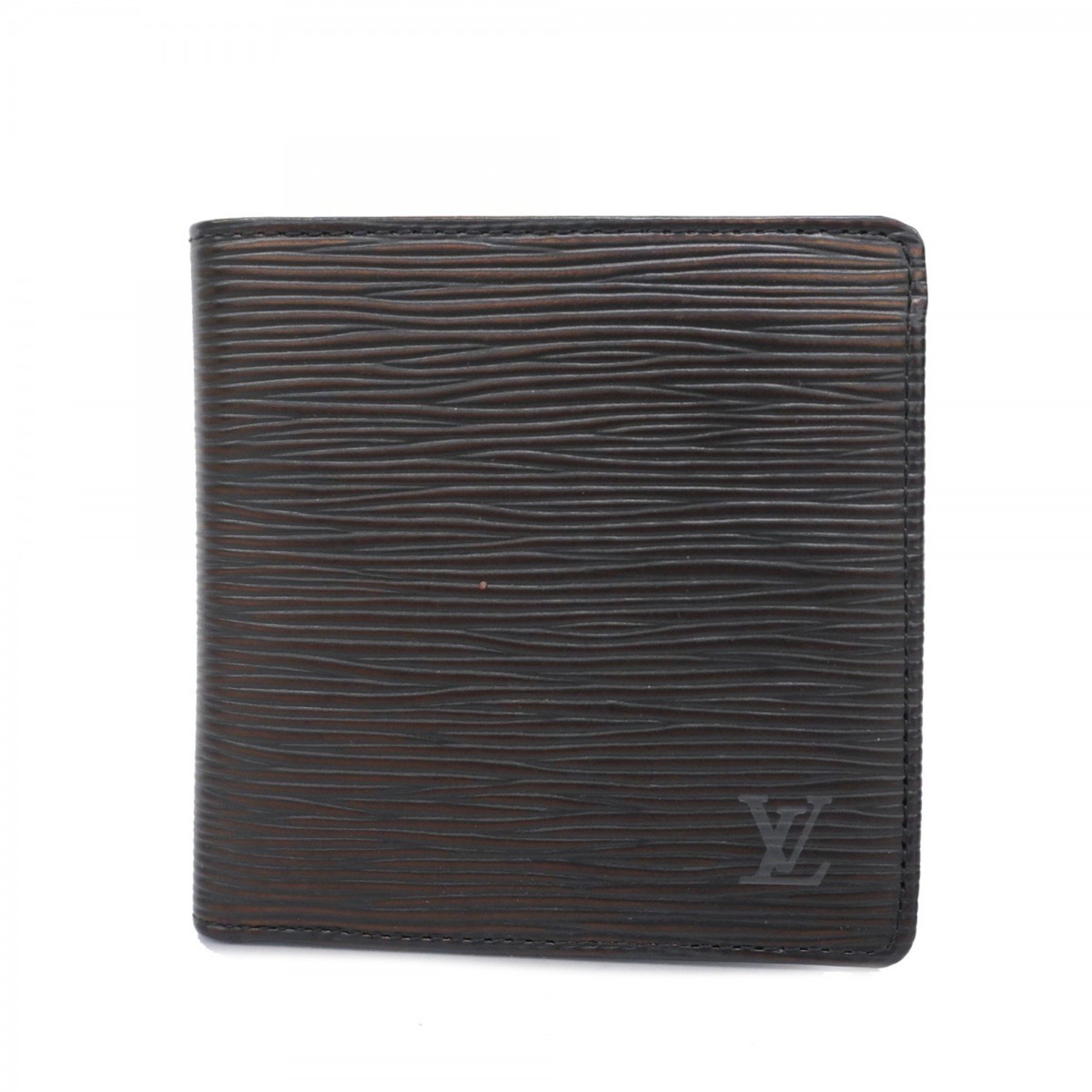 Louis Vuitton Wallet Epi Porte-Vie Carte Credit Monnaie M63542 Noir Men's