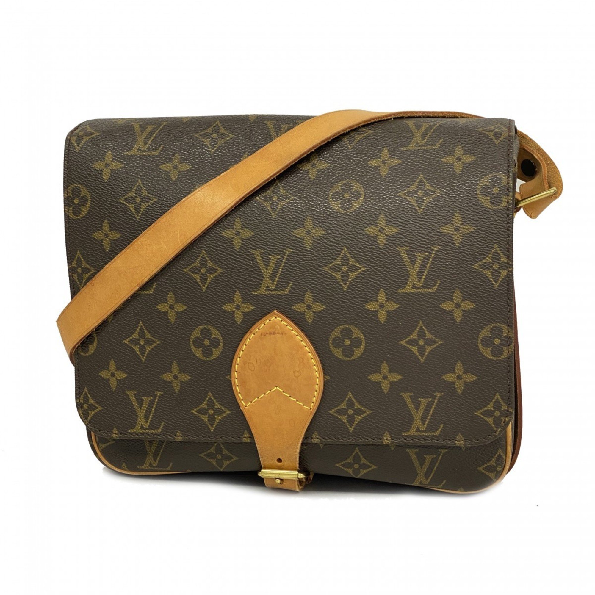 Louis Vuitton Shoulder Bag Monogram Cartesier GM M51252 Brown Ladies