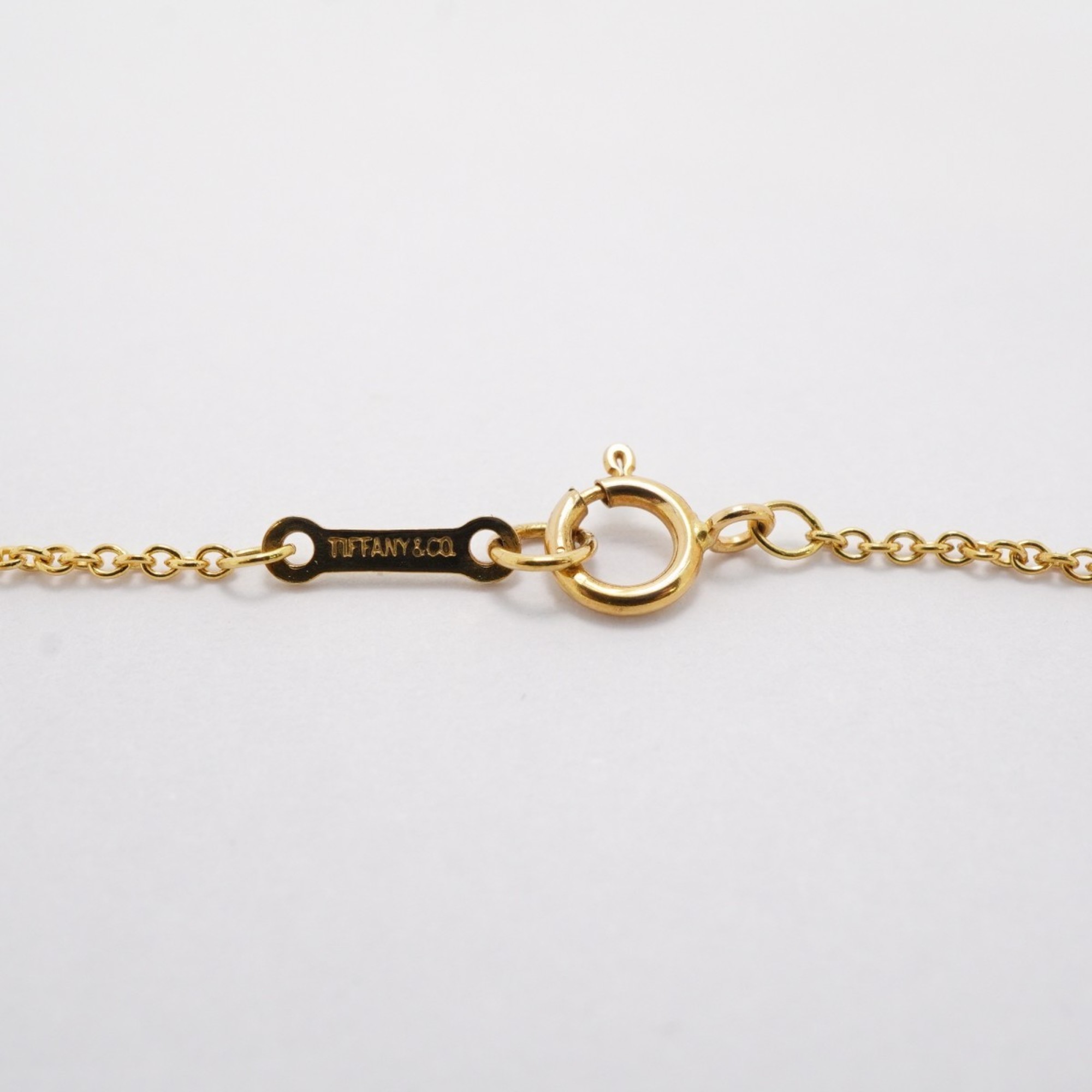 Tiffany Necklace Heart K18YG Yellow Gold Ladies