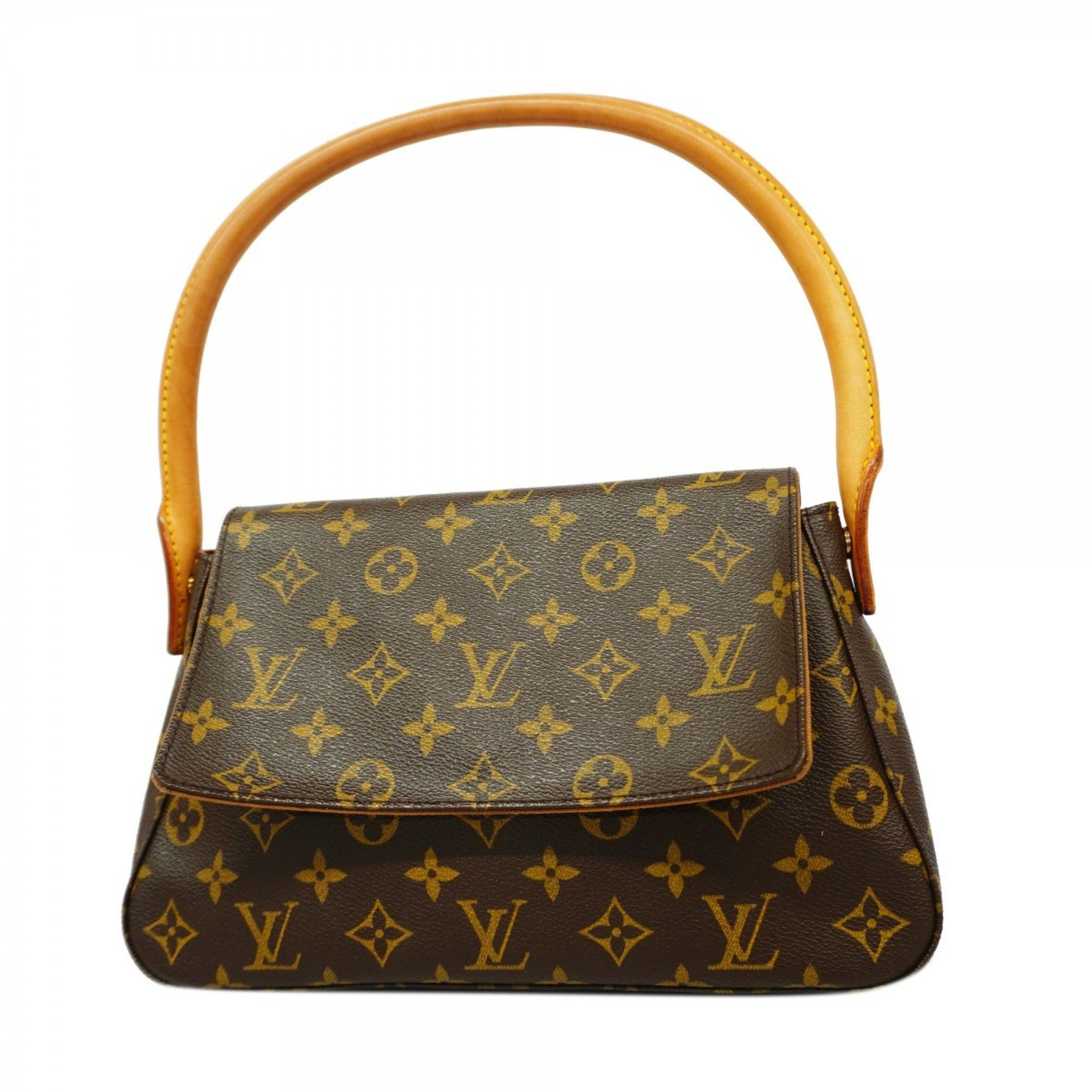 Louis Vuitton Shoulder Bag Monogram Looping M51147 Brown Ladies