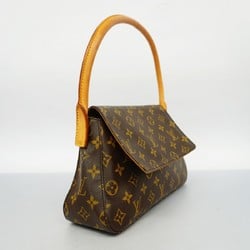 Louis Vuitton Shoulder Bag Monogram Looping M51147 Brown Ladies