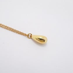 Tiffany Necklace Teardrop K18YG Yellow Gold Ladies