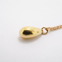 Tiffany Necklace Teardrop K18YG Yellow Gold Ladies