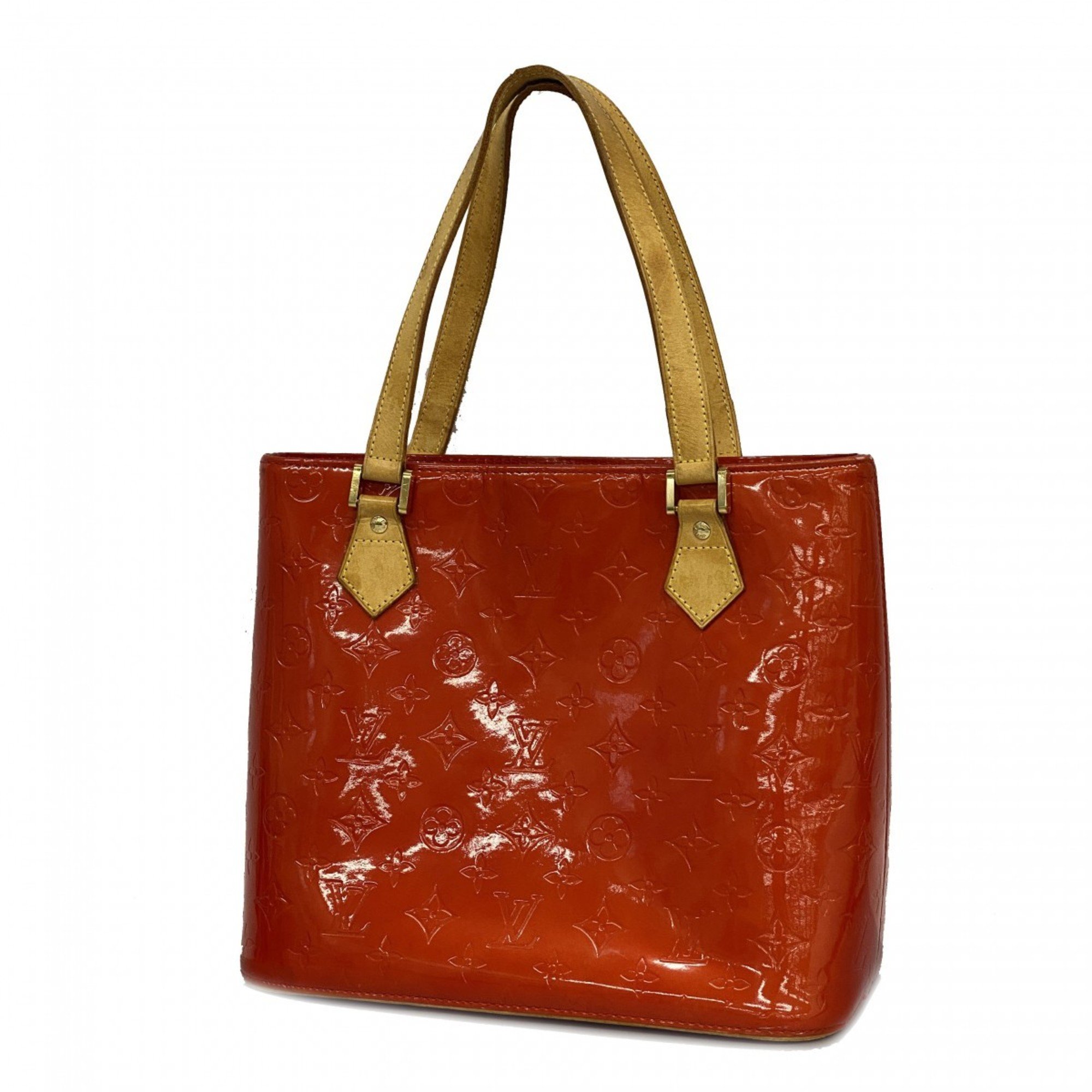 Louis Vuitton Tote Bag Vernis Houston M91092 Rouge Ladies