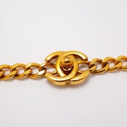 Chanel Necklace Turn Lock GP Plated Gold Ladies