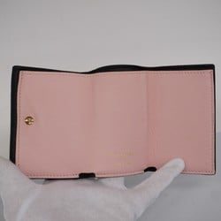 Louis Vuitton Tri-fold Wallet Portefeuille Lock M80984 White Black Pink Ladies