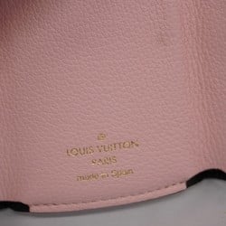 Louis Vuitton Tri-fold Wallet Portefeuille Lock M80984 White Black Pink Ladies