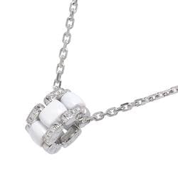 CHANEL Ultra Diamond Necklace 44cm Ceramic K18 WG White Gold 750 ULTRA