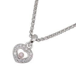 Chopard Happy Diamond Heart Necklace 42cm K18 WG PG White Pink Gold 750