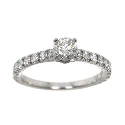 Cartier Solitaire #45 Ring Diamond 0.31ct Pt Platinum