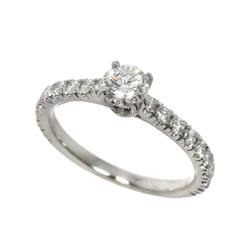 Cartier Solitaire #45 Ring Diamond 0.31ct Pt Platinum