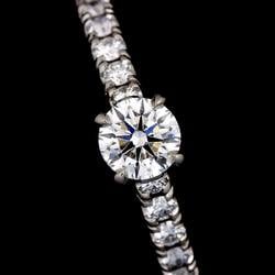 Cartier Solitaire #45 Ring Diamond 0.31ct Pt Platinum