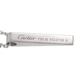 Cartier Love Plate Necklace 42cm K18 WG White Gold 750