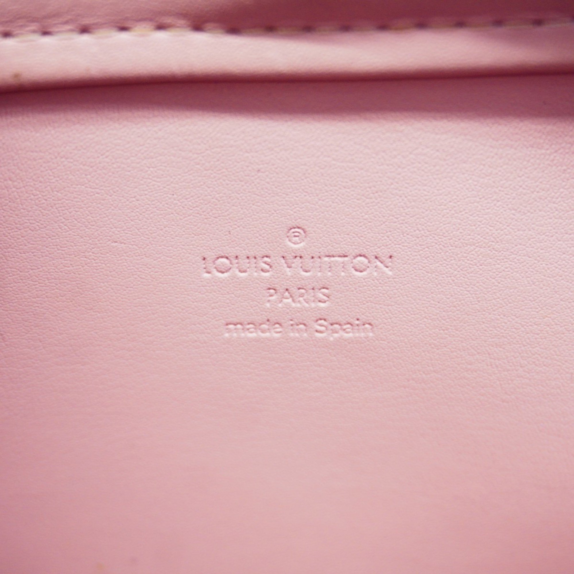 Louis Vuitton Tote Bag Vernis Columbus M91032 Rose Ladies