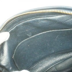 Chanel Shoulder Bag with Chain Lambskin Navy Women's