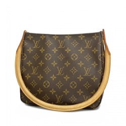 Louis Vuitton Shoulder Bag Monogram Looping MM M51146 Brown Women's