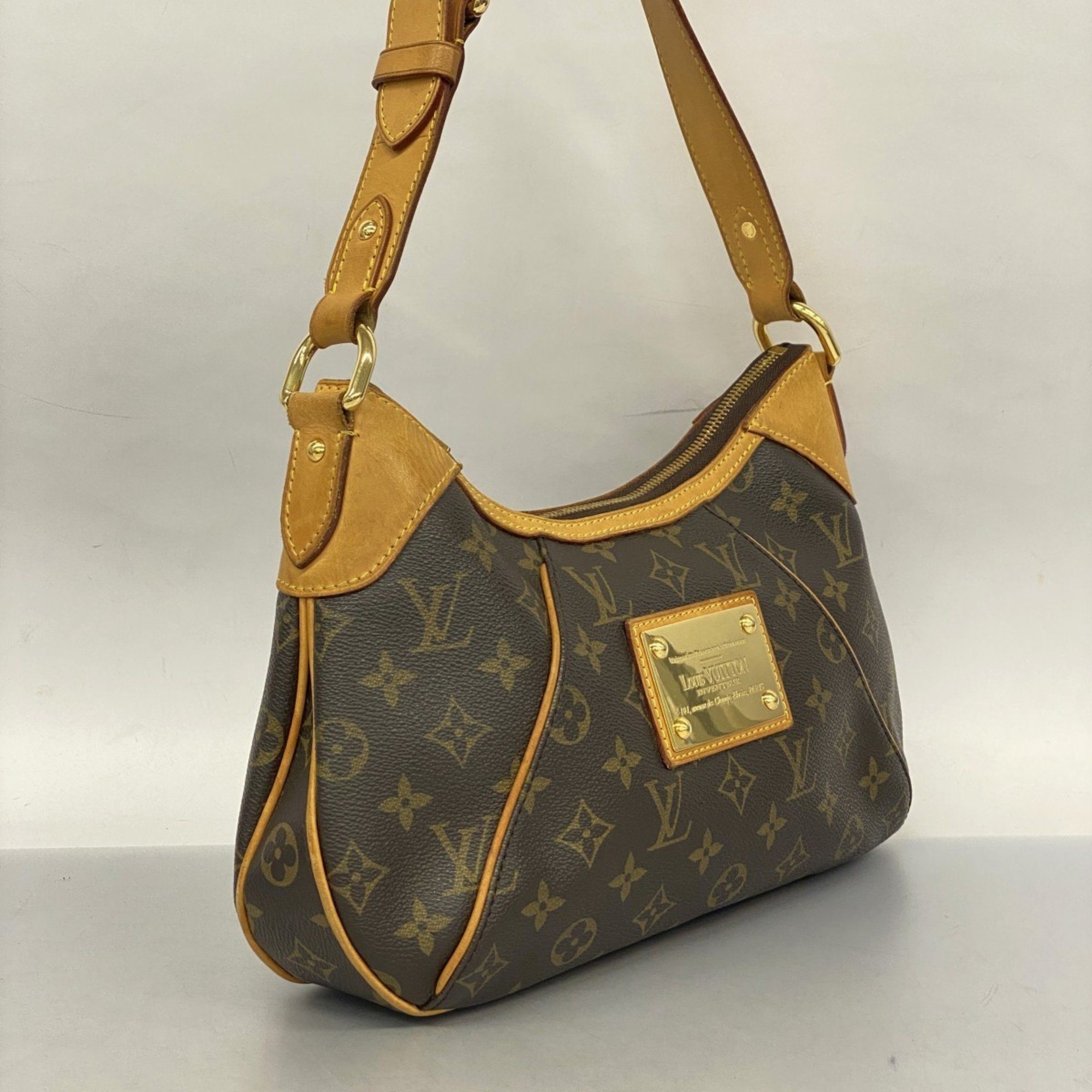 Louis Vuitton Handbag Monogram Thames PM M56384 Brown Ladies