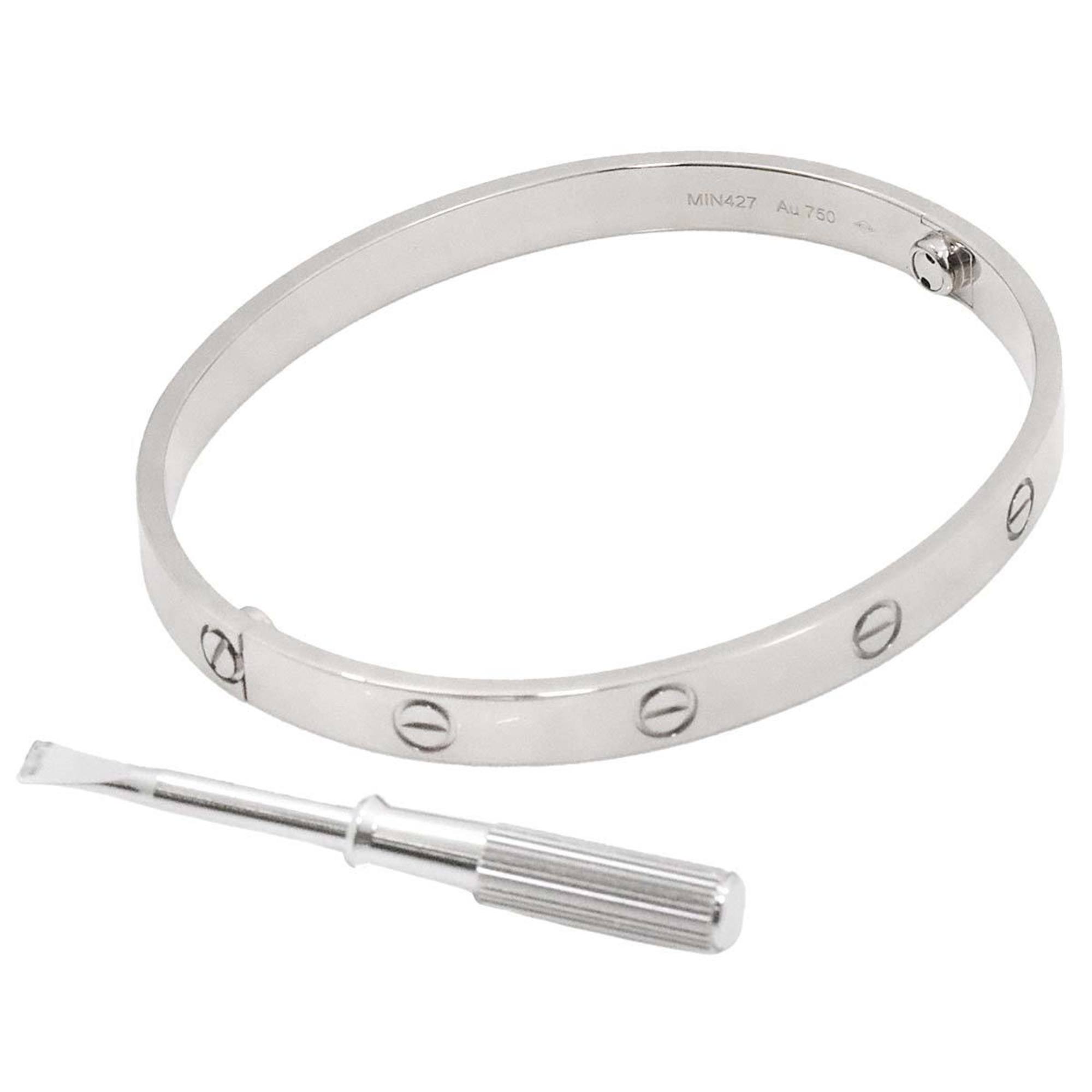 Cartier Love Bracelet #19 K18 WG White Gold 750 Bangle