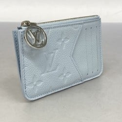 Louis Vuitton Wallet/Coin Case Monogram Empreinte Porte Carthormy M83645 Washed Blue Women's