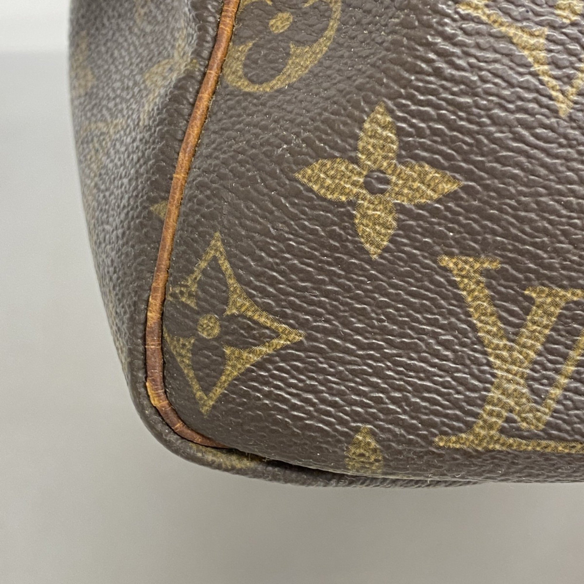 Louis Vuitton Handbag Monogram Speedy 30 M41108 Brown Ladies