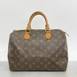 Louis Vuitton Handbag Monogram Speedy 30 M41108 Brown Ladies