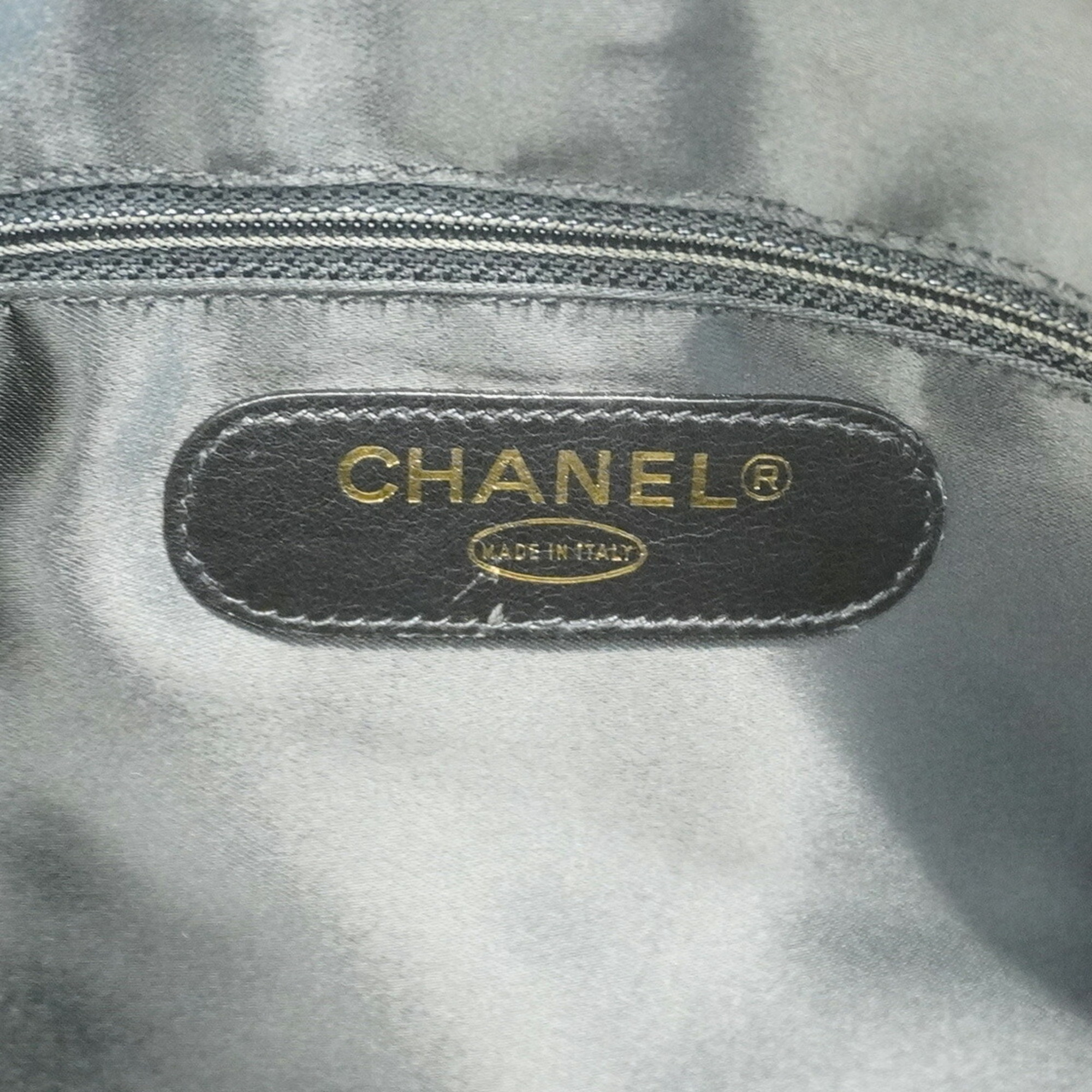 Chanel Boston Bag Caviar Skin Black Women's