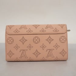 Louis Vuitton Long Wallet Mahina Portefeuille Iris M60145 Magnolia Ladies