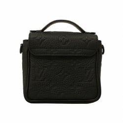 Louis Vuitton Shoulder Bag Monogram Taurillon Pico S Lock M83148 Noir Men's