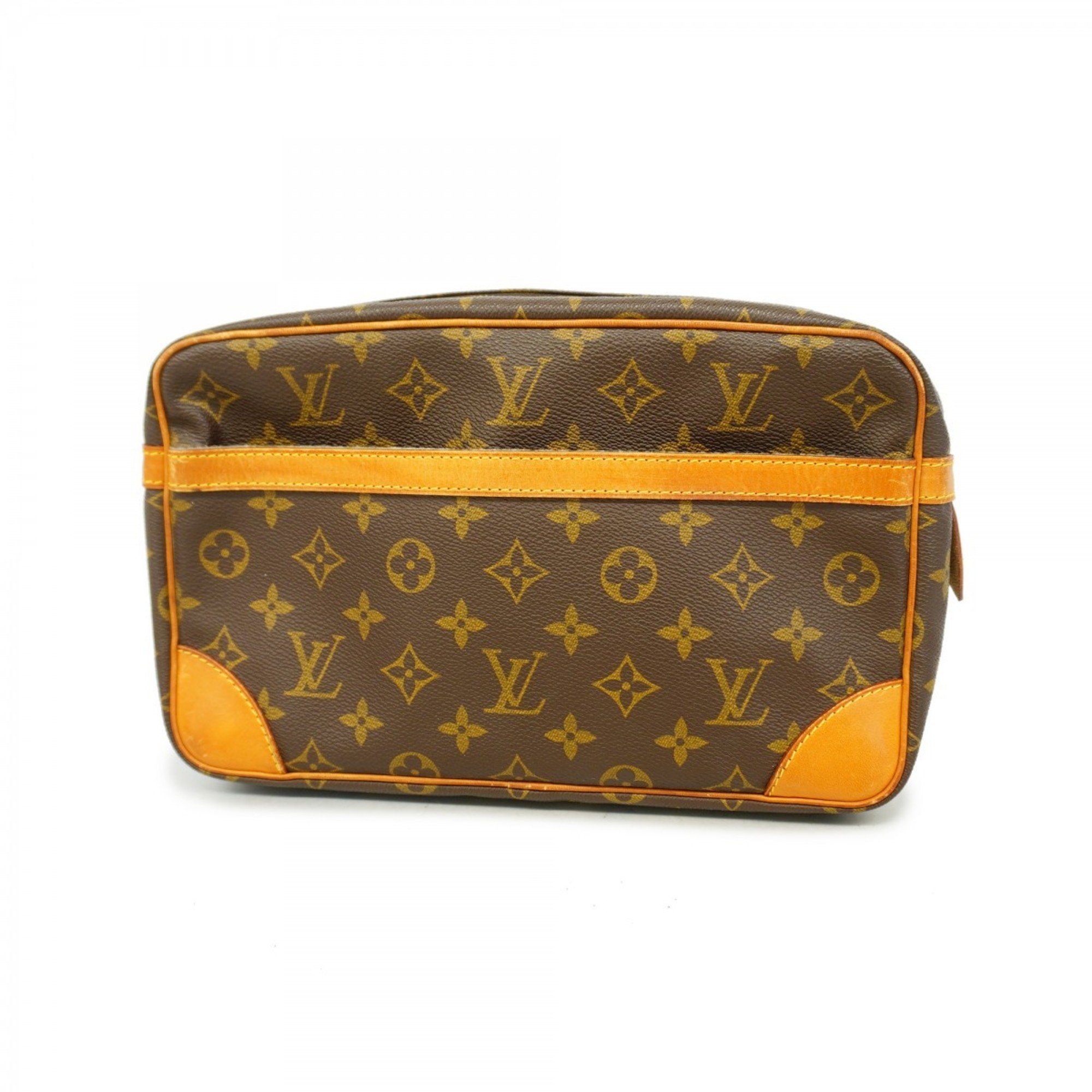 Louis Vuitton Clutch Bag Monogram Compiegne 28 M51845 Brown Men's Women's