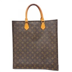 Louis Vuitton Tote Bag Monogram Sac Plat M51140 Brown Women's