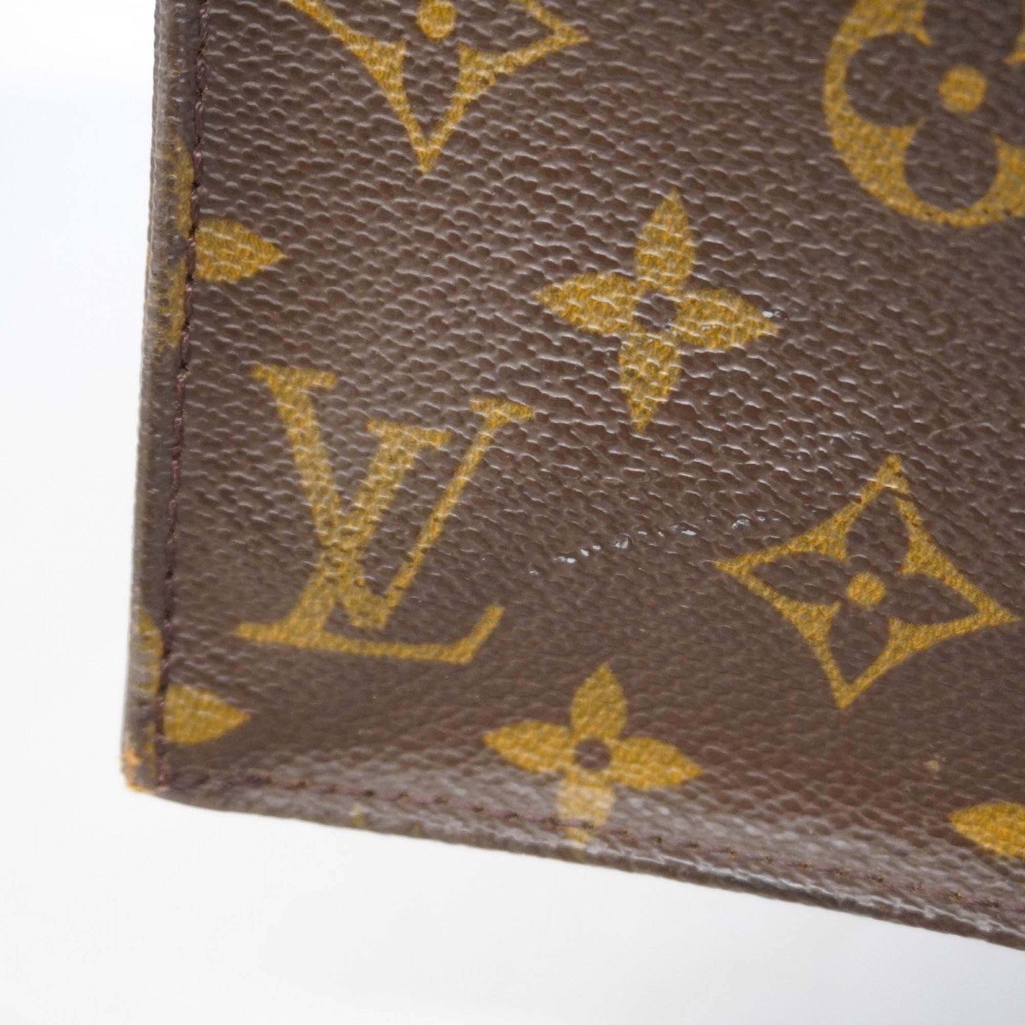 Louis Vuitton Tote Bag Monogram Sac Plat M51140 Brown Women's