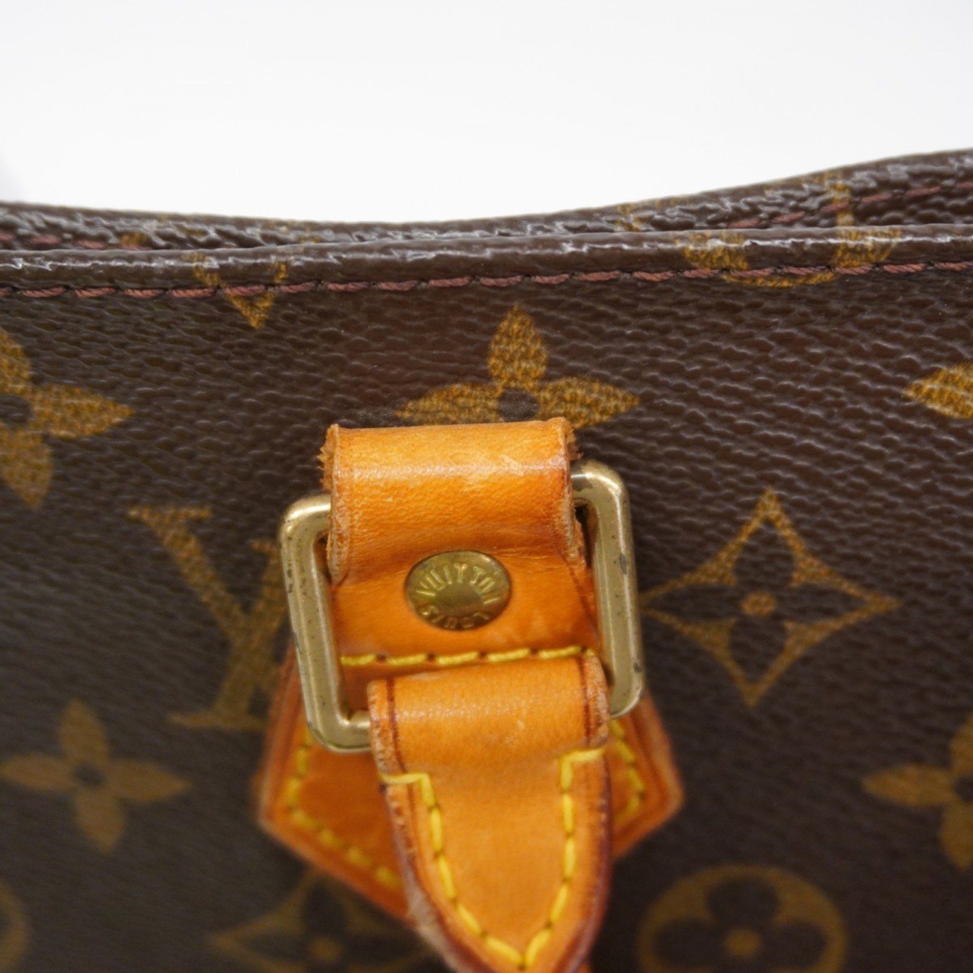 Louis Vuitton Tote Bag Monogram Sac Plat M51140 Brown Women's