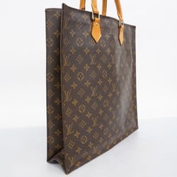 Louis Vuitton Tote Bag Monogram Sac Plat M51140 Brown Women's