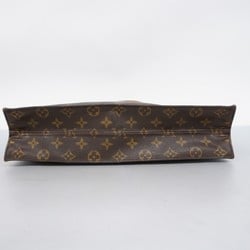 Louis Vuitton Tote Bag Monogram Sac Plat M51140 Brown Women's