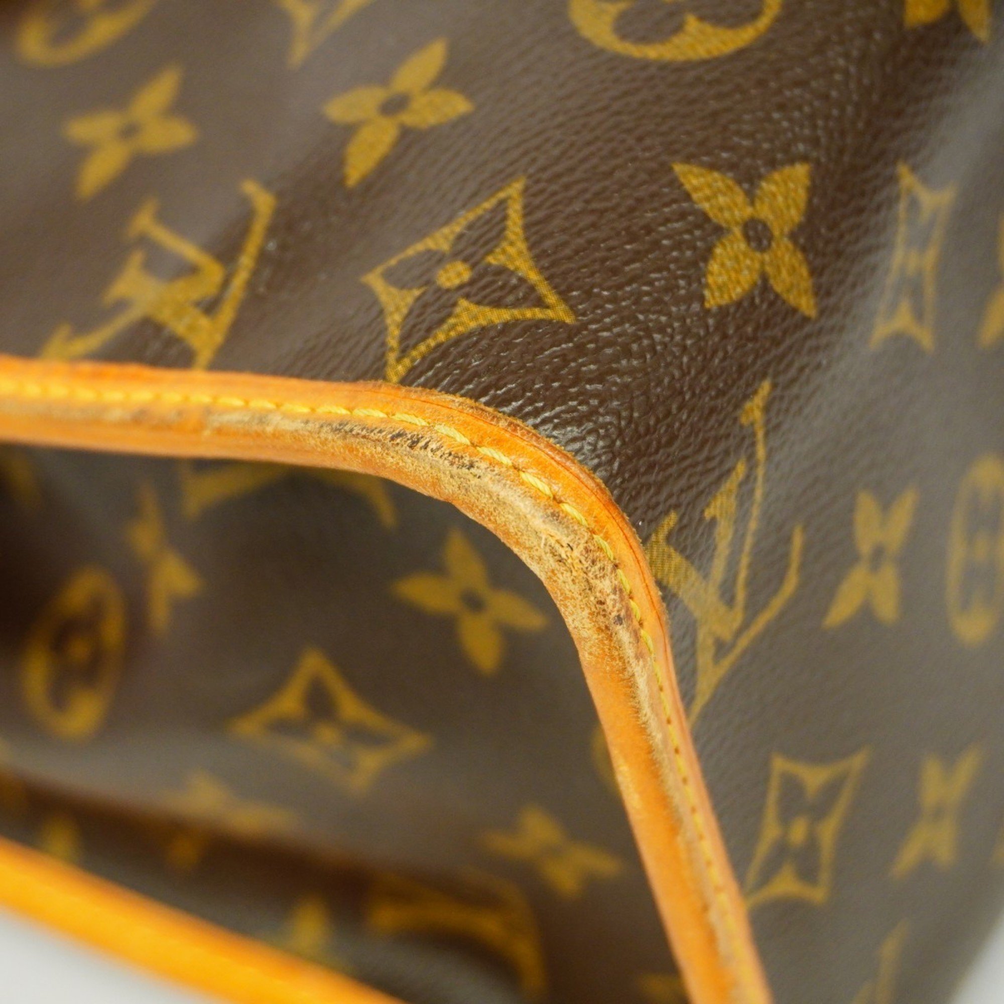 Louis Vuitton Tote Bag Monogram Popincourt M40007 Brown Ladies