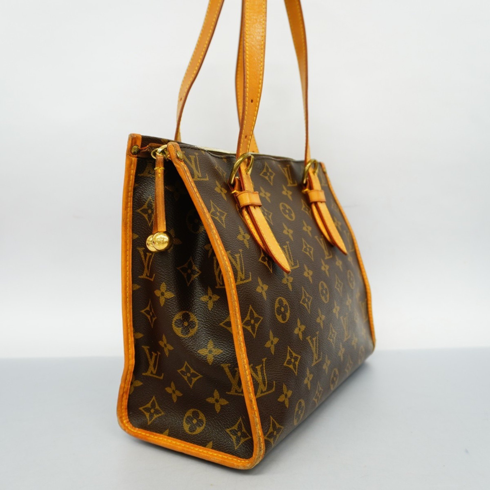 Louis Vuitton Tote Bag Monogram Popincourt M40007 Brown Ladies