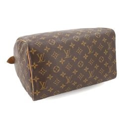 Louis Vuitton Monogram Speedy 30 Handbag Brown M41526 Gold Hardware