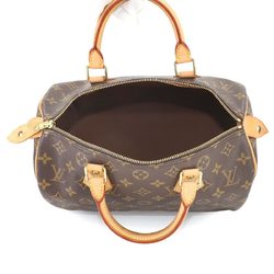 Louis Vuitton Monogram Speedy 30 Handbag Brown M41526 Gold Hardware