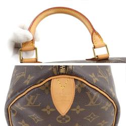 Louis Vuitton Monogram Speedy 30 Handbag Brown M41526 Gold Hardware