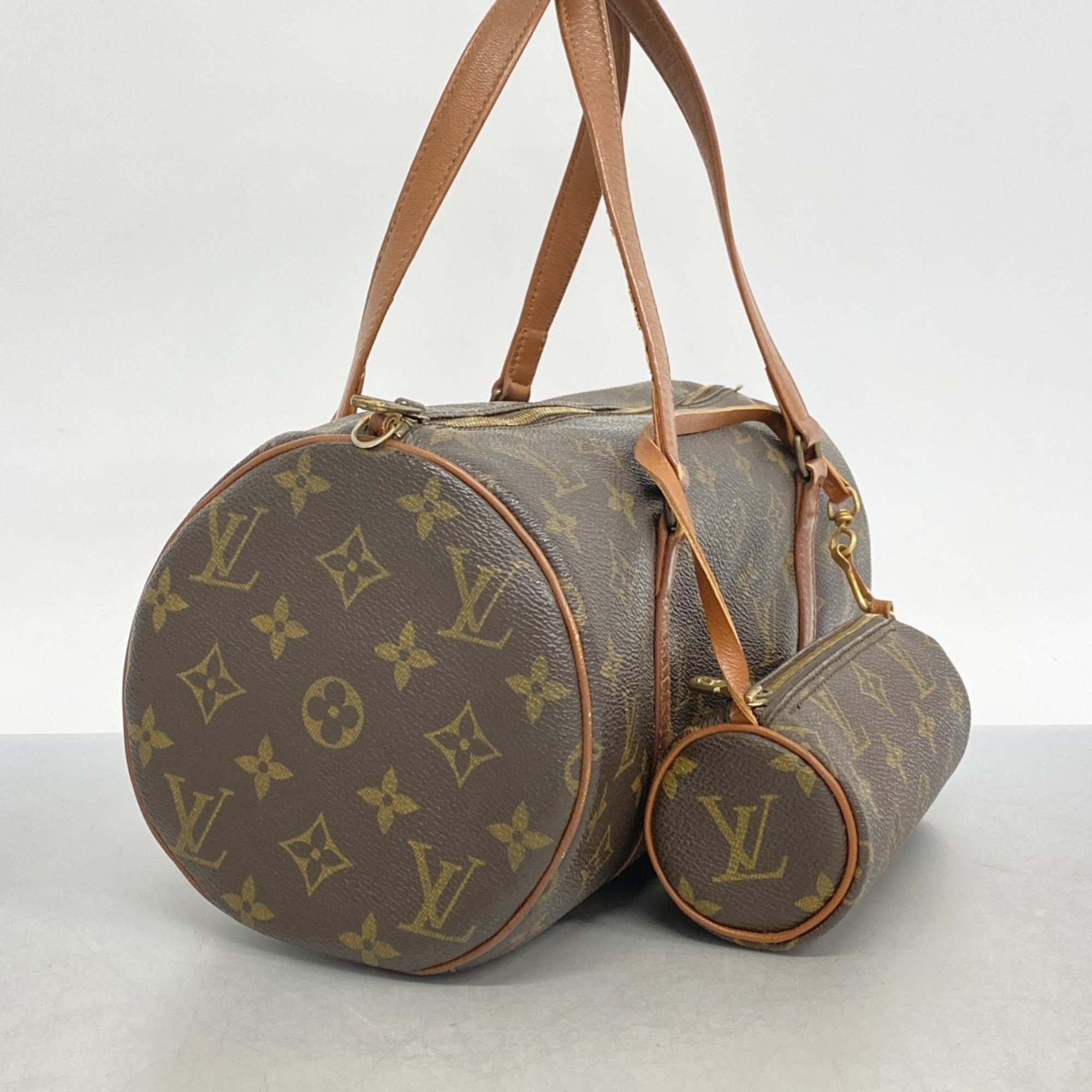 Louis Vuitton handbag Monogram Papillon 30 M51385 Brown ladies